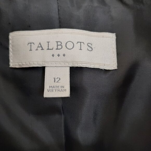 Talbots Outlet Wool Blend Three Button Blazer - Picture 8 of 10